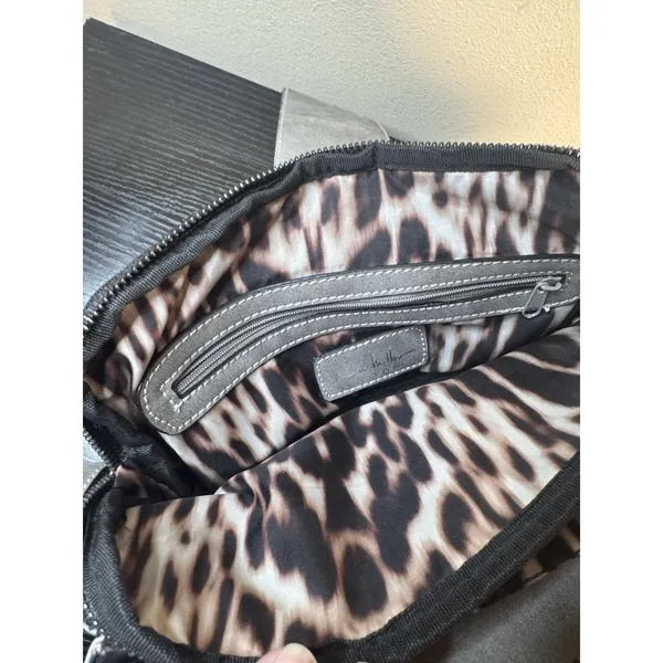 Nicole Miller New York Medium Silver With Silver Hardware  Leopard - Image 9