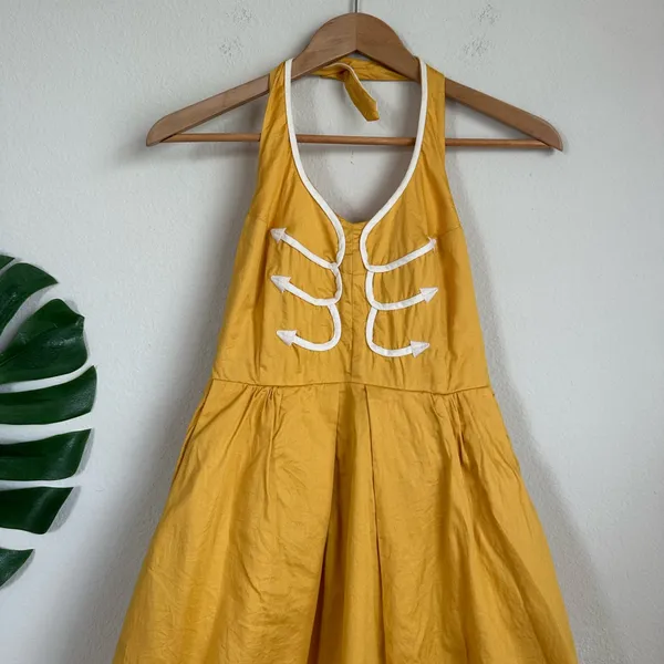Vintage Anthropologie Floreat Western Halter Dress - Image 4