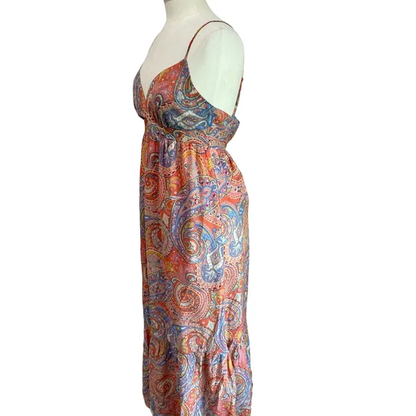 Molly Bracken Printed‎ Long Dress in Pink Isabelle Size XS - Image 11
