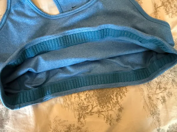 Nike Blue Sports Dri-Fit Bra Racerback Large - Image 5