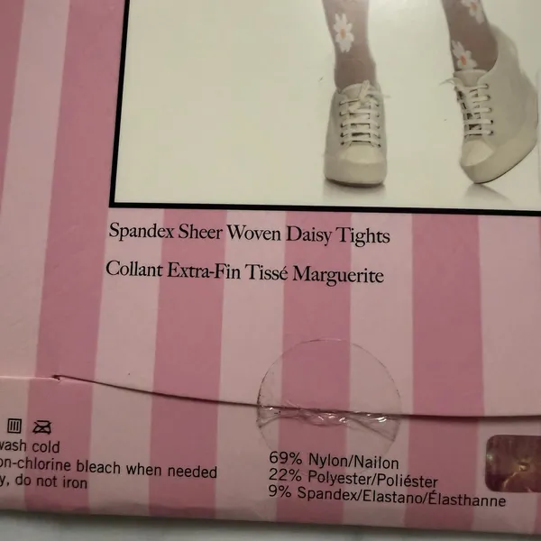 Leg Avenue Spandex‎ Daisy Pantyhose Adult One Size Fits 90-160 Lbs 70 Denier - Image 7