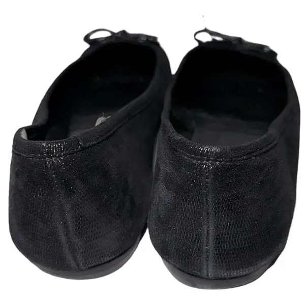 Delman New York Women’s Size 7 Black Metallic Patent Toe Brook Ballet Flats - Image 6