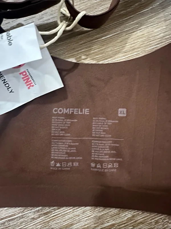 Xl Brown Wireless Smooth Moulded Bra - Image 5