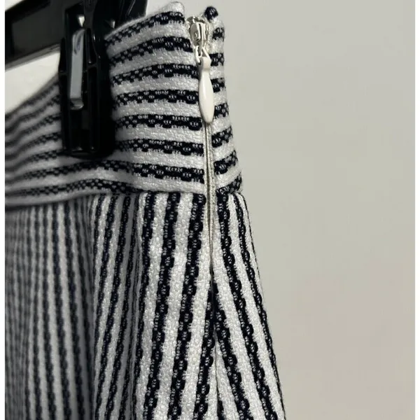 Ann Taylor Black/White Pinstripe Skirt - Image 4