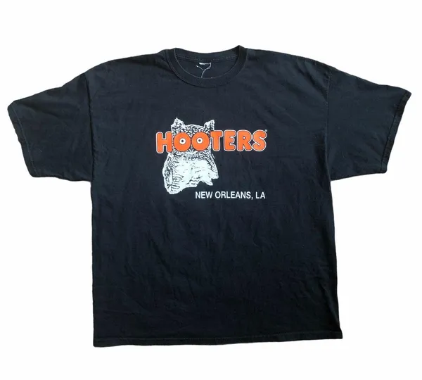 Oversized Hooters Tee Graphic T Shirt New Orleans - Image 4