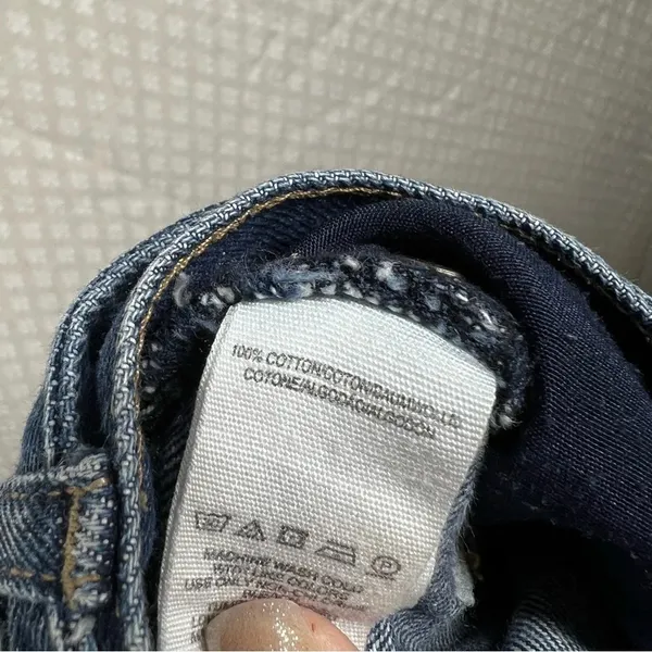 Free People We The‎ Free Dark Wash Pleated High Rise Mom Jeans - Image 6