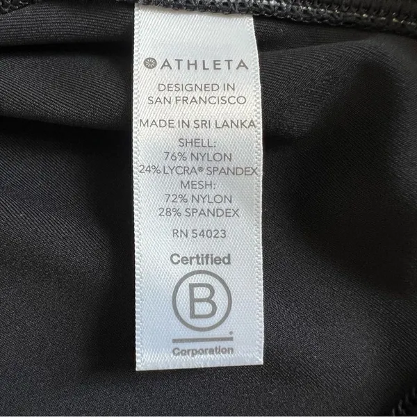 ATHLETA Lightning Unitard in Supersonic Black Size Small - Image 12