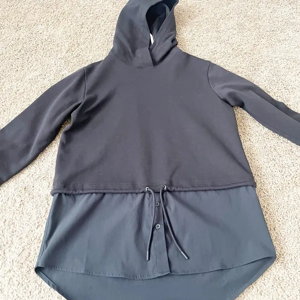 Athleta Charcoal Hoodie‎ Sweatshirt - Image 2
