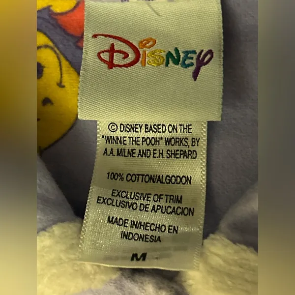 Winnie the Pooh and piglet 2pc pj set vintage Disney Size M. NWOT - Image 6
