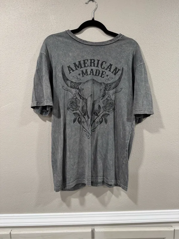 American Made Gray Graphic Short - Image 2