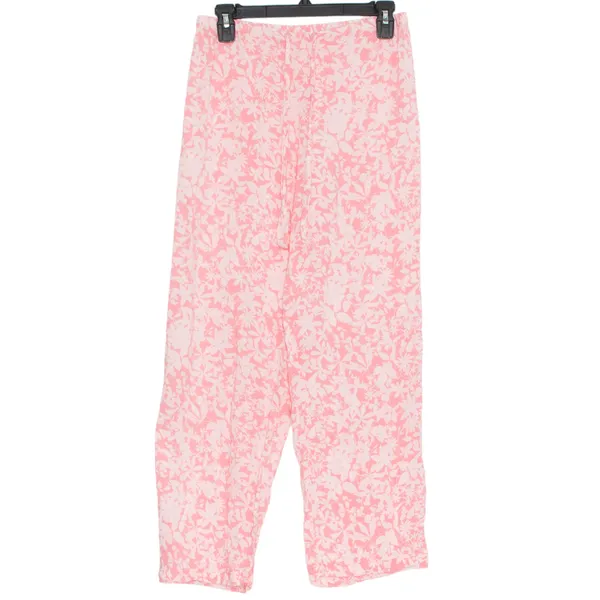 Oscar De La Renta Pajama Set Pink Label Boho Spring Summer Floral Pink Small - Image 3