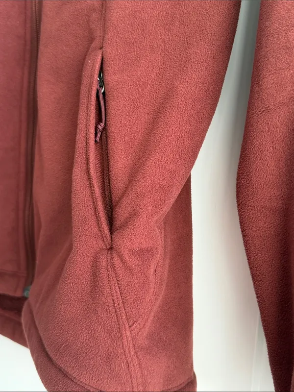 The North Face Women's Full-Zip Fleece Jacket - Brick Red (Maroon) - Image 4