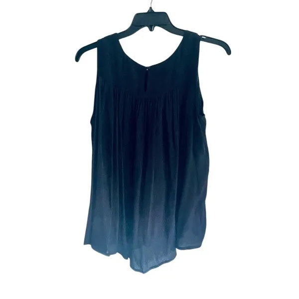 Marks & Spencer Collections Black Sequined beaded Flowy sleeveless top size 12 - Image 3