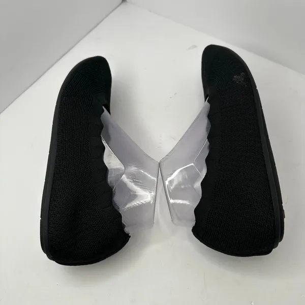 Skechers Women size 9 Cleo Black Knit Ballet Flats Memory Foam Slip On Comfort - Image 6