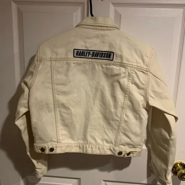 Harley Davidson jean jacket size medium - Image 4