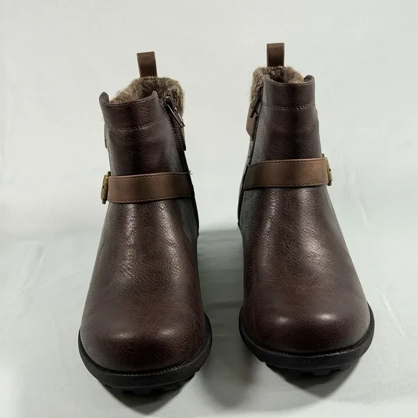 Easy Street‎ Size-9.5M Women's Kourt Slip Resistant Ankle Boots Brown - Image 9