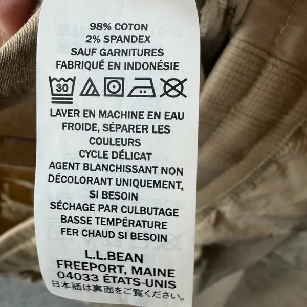 L.L.Bean Women's Small Regular Khaki Drawstring Elastic Waist Skirt Pockets - Image 7