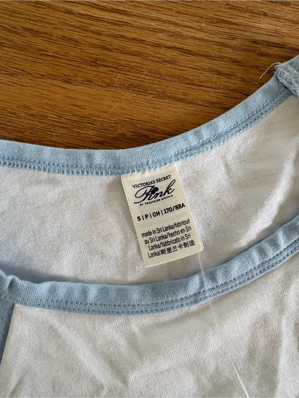 Frankie's Bikinis White & Light Blue Sleeveless Top and Striped Shorts Set - Image 3
