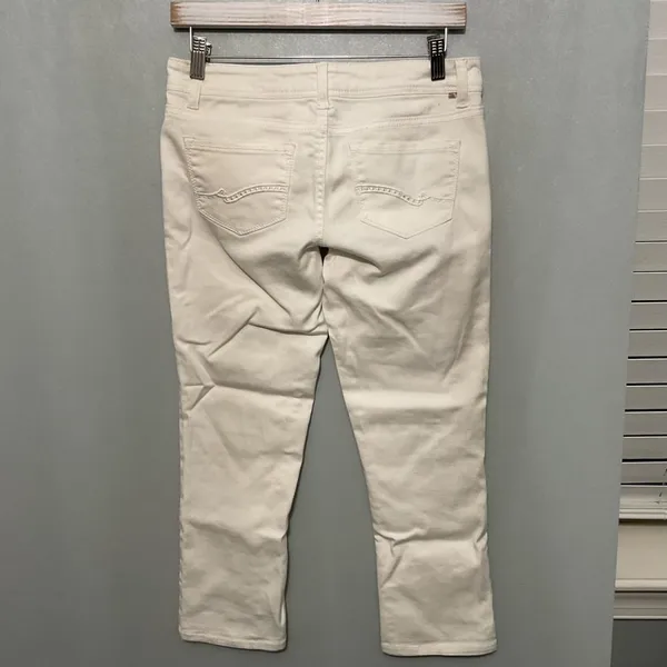 Almost Famous Women Jeans White Skinny Stretch Solid Size 5 - Image 3