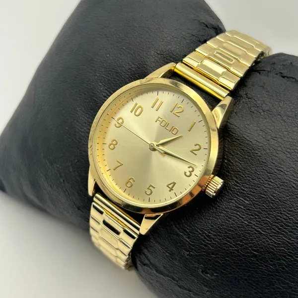 Folio Gold Classic Women’s Watch Working New Battery - Image 2