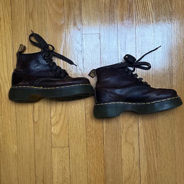 Dr. Martens Vintage Brown Combat Boots - Image 7
