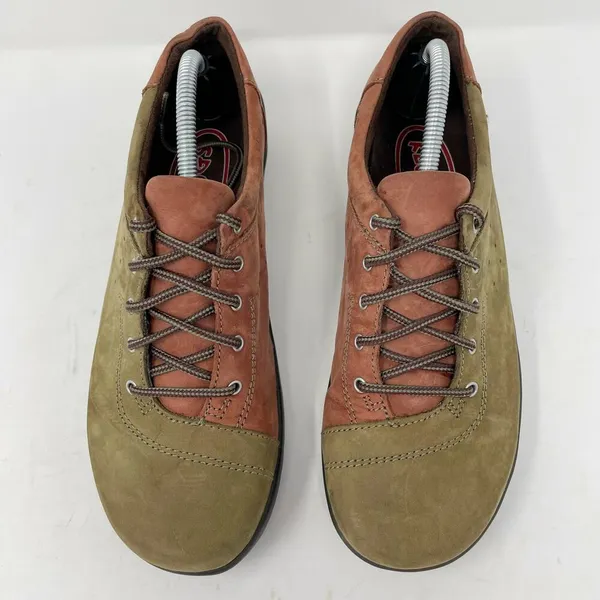 Klogs Leather Nubuck Lace Up Myra Sneakers Womens Size 7 Red Green - Image 4