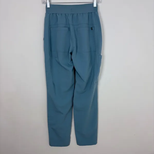 Fabletics Ion Scrub Pant Women's XS Regular Wave Light Blue Semi-Slim Cargo - Image 6