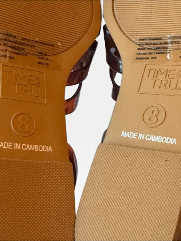 Time and Tru Women's Huarache Jelly Sandals Flats Sz 8 NWT - Image 6