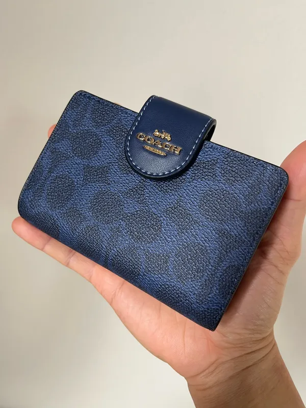 Coach Medium Corner Zip Wallet In Signature Canvas - Image 3