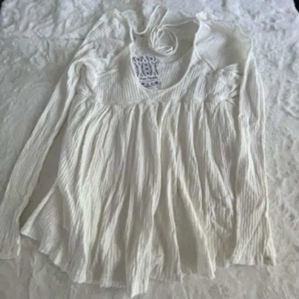 NWT Free People It's Always You long sleeve shirt size extra small XS - Image 3