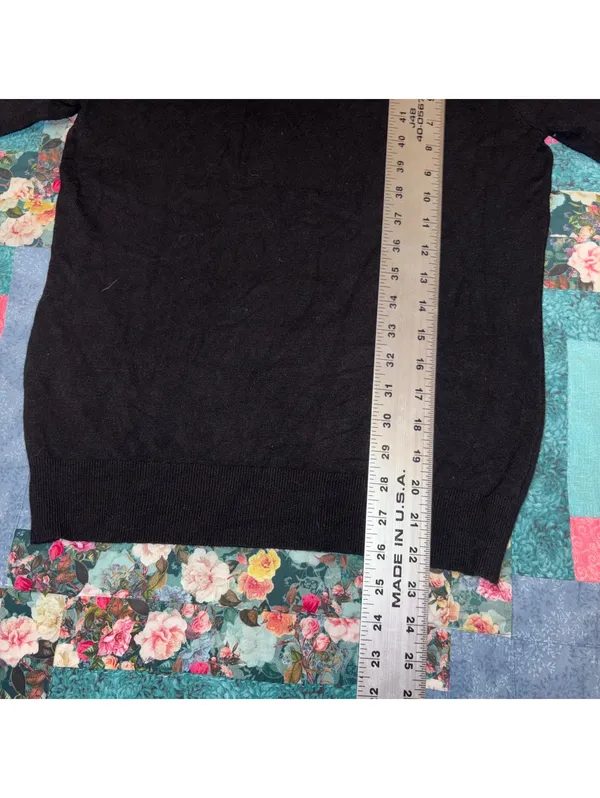ZARA Girls Large Black Turtleneck Sweater Size L - Image 7