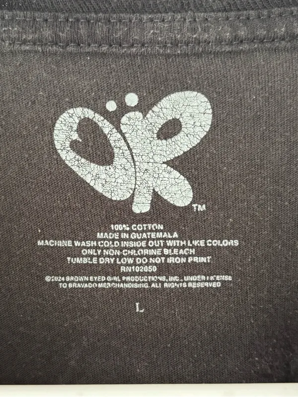 Olivia Rodrigo Guts! World Tour Black Pink Band T-shirt Spill Your Guts - Image 3