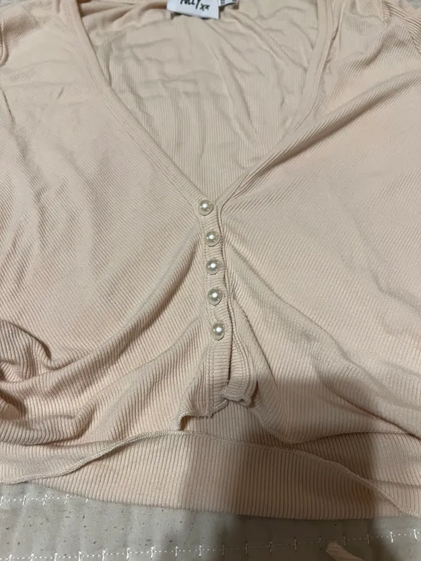 Princess Polly White Cropped Top - Image 2