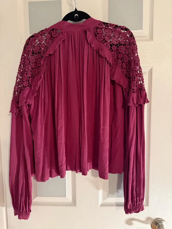 Free People Little Bit of Love in Raspberry - Image 6