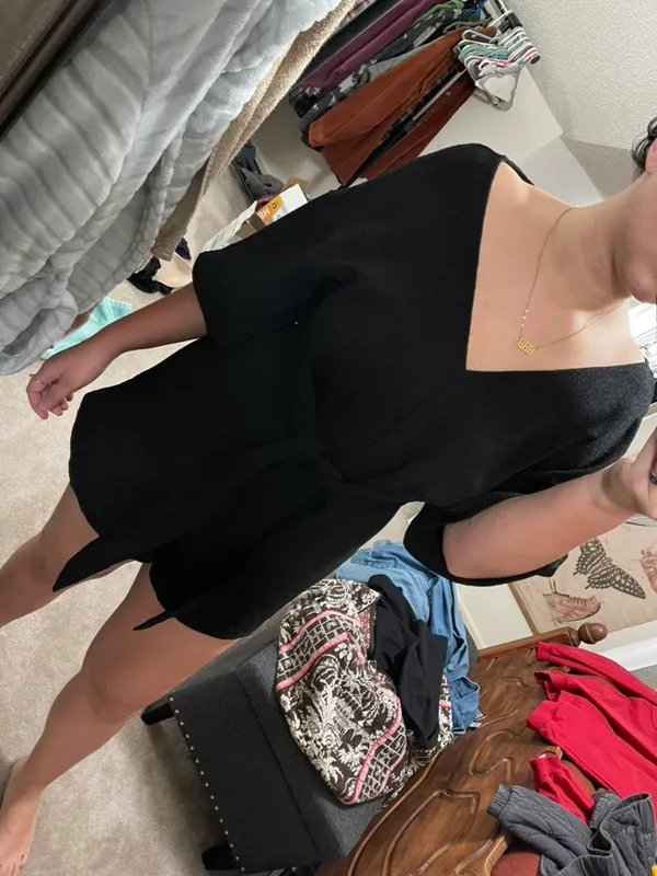 Black Tie Romper Size M - Image 2