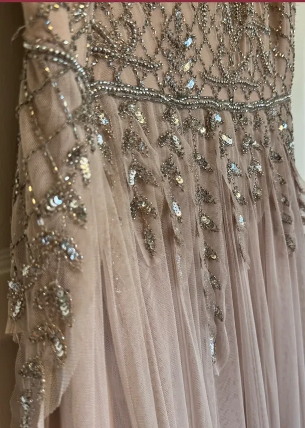 Adrianna Papell Formal Gown Beaded - Image 4