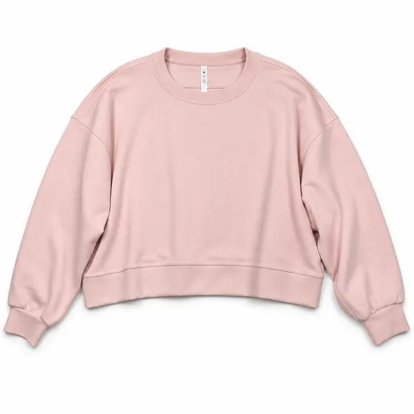 Lululemon 20 Perfectly Oversized Cropped Crew Softstreme Strawberry Milkshake - Image 3