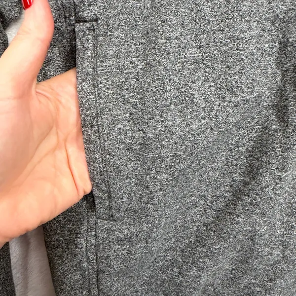 Lululemon 4 Wrap Up Jacket Heathered Gray Hoodie Wrapper French Terry Relaxed - Image 4