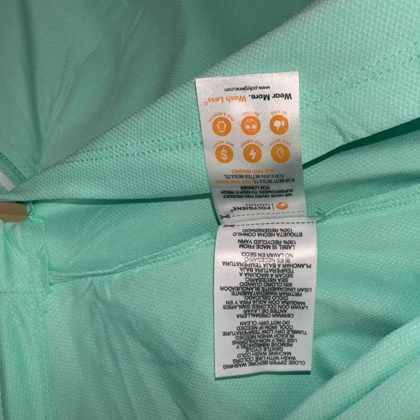 Mondetta Polo Sz S Women Green Active 1/4-Zip Short Sleeve Mesh - Image 6