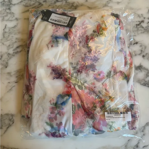 NWT Multi Floral Textured Cowl Neck Maxi Dress Size UK 20 / US 16 - Image 6