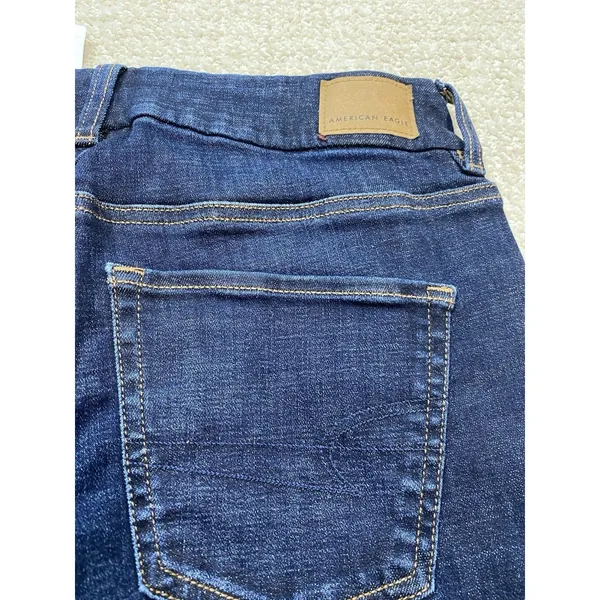 American Eagle Kick Boot Jeans Womens 4 Blue Medium Wash Mid Rise Stretch Denis - Image 14