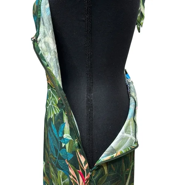Anthropologie Farm‎ Rio Foliage Jungle Cutout Cover-Up In Dark Green Size Small - Image 7