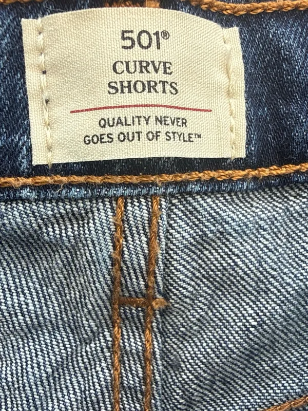 Levi’s Woman’s 501 C Curve Short Dark Wash Denim W24 Festival Coastal Cowgirl - Image 9