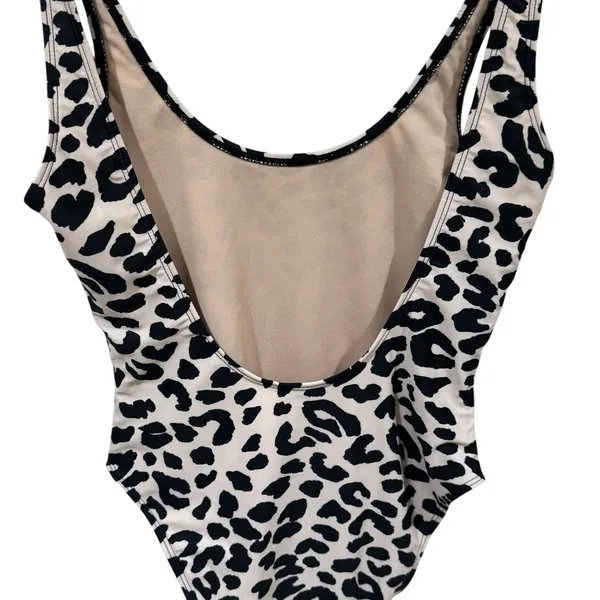 NEW Dixperfect Malibu Retro 80/90s High Cut Low Back Leopard One Piece Size‎ S - Image 10