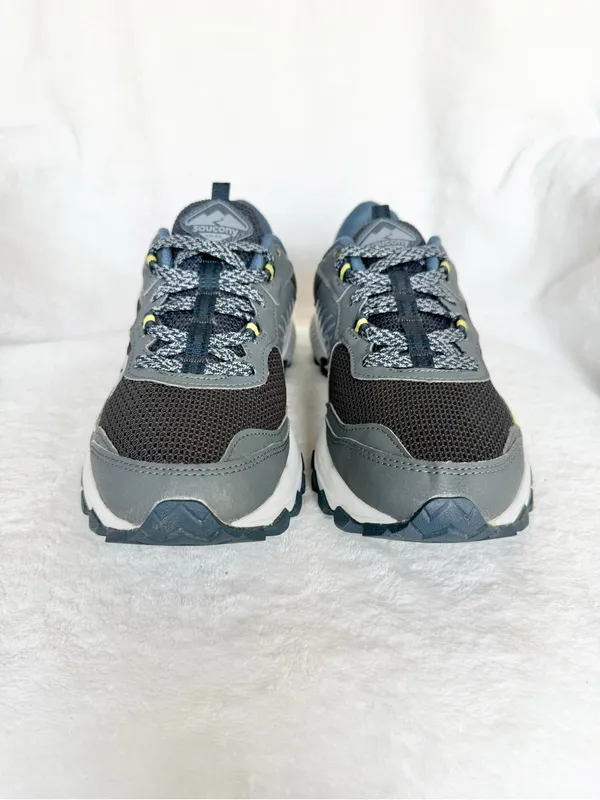 Saucony Women’s Grey and Yellow Trail Running Shoes 9.5 - Image 3
