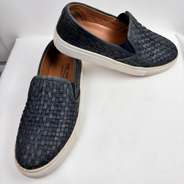 “Walk with Me" by Coldwater Creek woven leather slip-on loafers Size 8.5 - Image 5
