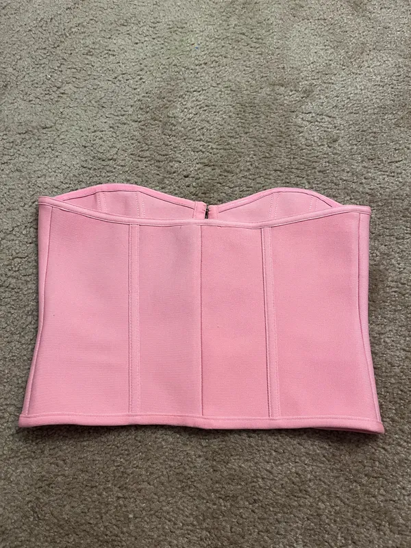Pretty Little Thing Bandage Corset Top - Image 3