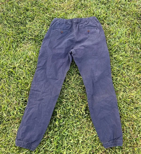 Abercrombie & Fitch Dark Blue Joggers - Image 2