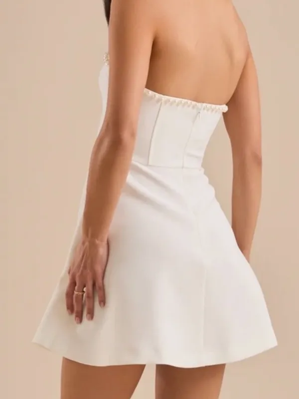 Altar'd State White Strapless Mini Dress - Image 2