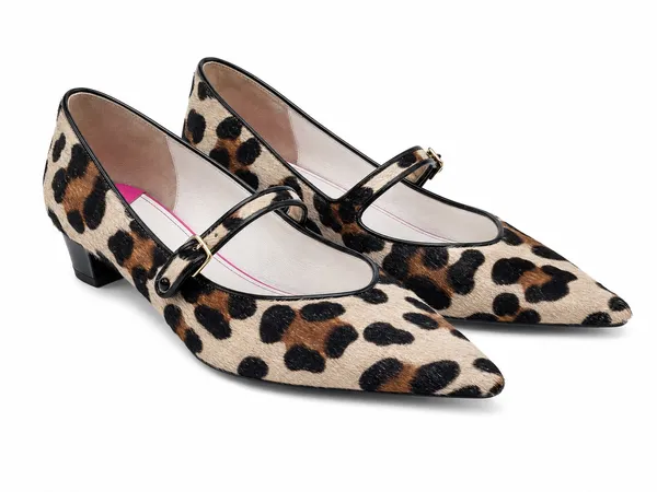 Boden 959 Leopard Calf Hair Mary Jane Pumps Women European Size 38 - Image 15